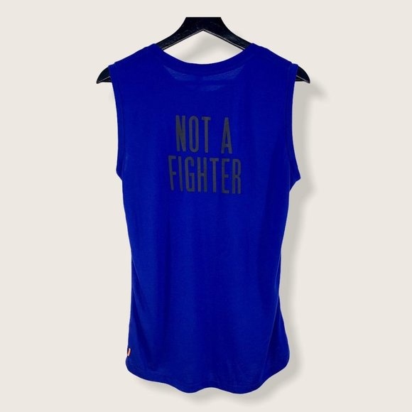 Lucy Runner Blue Sleeveless Muscle Tee Medium - Picture 4 of 11